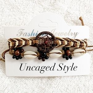 Handmade Dream Catcher & Shell Anklets